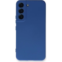 Samsung Galaxy S23 Kılıf Nano İçi Kadife Silikon - Mavi