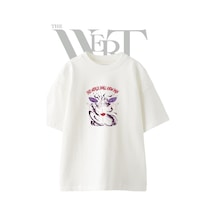 Thewert Pain Naruto Tasarım Baskılı Ünisex Beyaz Oversize T-shirt