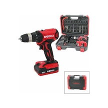 2 Kademe Hız - Vites Şarjlı Çift Batarya 17pcs Uçlu Matkap 0-350 / 0-1350 Rpm 21v/2.0a Lı-ıon Rdx-33