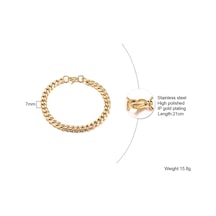 Yystore Erkek Bilezik Nssl-14909 Moda Aksesuarları Etnik Tarzı Altın - Çelik