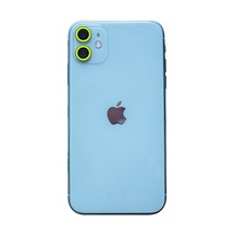 Apple Uyumlu iPhone 11 Neon Fosforlu Kamera Lens - Yeşil -