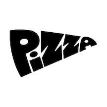Pizza Dilimi Sticker Yemek Coffee Sticker Kahve Kafe Çay Fincan Sticker Işyeri Siyah