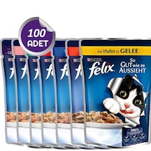 Purina Felix Karışık Çeşitli Yetişkin Kedi Yaş Maması 100 x 100 G