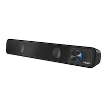 Mikado Serisi Md-69s Siyah 3wx2 Led Işıklı Multimedia Soundbar Speaker Bluetooth Desteği Yoktur Ürün Uzunlugu 40 Cm