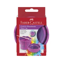Faber-castell Suluboya Suluğu Fıça Kabı Clic Go Pembe Mermer 5179181527000 Bordo