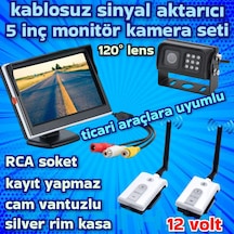 TİCARİ PANELVAN ARAÇLARA KABLOSUZ 5 İNÇ MONİTÖR 1 ADET METAL KASA KAMERA