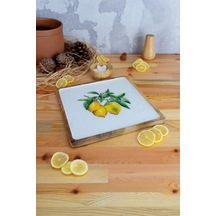 Bambum Kangura - Mango Ağacından Kare Tepsi Limon Büyük Sarı