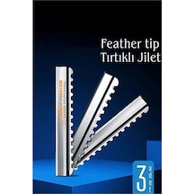 Feather Tip Tırtıklı Ustura Jileti 3 Adet 722120