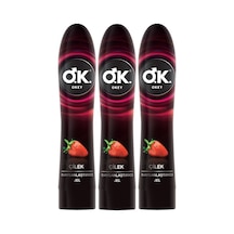 Okey Kayganlaştırıcı Jel 100ml Çilekli 3 Lü Set