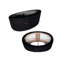 Boş Kabin 6x9 Oval Yükseltme Siyah Mdf 2 Adet
