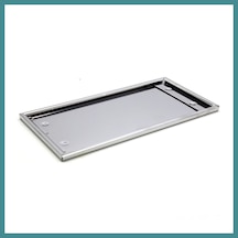 Bezos Dikdörtgen Krom Plakalık Araba Plaka Altlığı 30x16cm Mac