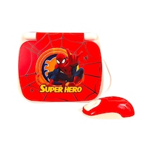 Oyuncak Laptop Spiderman Örümcek Bilgisayar Türkçe-ingilizce 100 Fonksiyonlu Eğitici Oyuncak