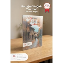 Özel Üretim A4 Yarı Mat Fotoğraf Kağıdı 260 G/m² 20 Adet Ofis Albüm Kağıt