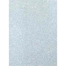 Yapışkanlı Simli Eva 50x70 Beyaz Rulo Şeklinde