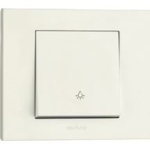 Ovivo Grano Beyaz Light Anahtar Çerçeveli