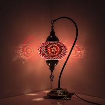 Dekoratif MOZAİK GECE LAMBASI HEDİYELİK KUĞU BOYUNU LAMBA