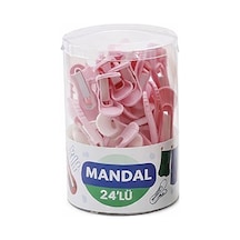 Bee Home Yaysız Paslanmaz Mandal 24'lü 4 Adet Çok Renkli