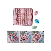Silikon Kek Kalıp Sugarcraft Kahve Çekirdekleri Kalıbı Şeker Hamuru Çikolata Kalıbı Çok Renkli