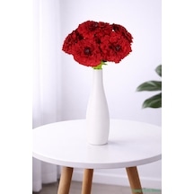 Yapay Çiçek Sitesi Yapay İri Kafalı Gerbera Buketi 6lı Kırmızı