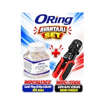 Oring Cat6 Rj11/ Ezrj45 Sıkma Pensesi 2 li Set