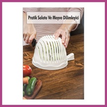 Gees Global Pratik Salata Ve Meyve Dilimleyici & Pratik Süzgeç Gbzs Çok Renkli