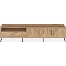 Arges Tv Ünitesi 3 Raflı Tek Çekmeceli 3 Kapaklı 220x30x51 Çam-çam Atlas Çam/atlas Çam - Atlas Çam