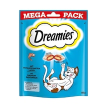 Dreamies Mega Pack İç Dolgulu Somonlu Kedi Ödül Bisküvisi 180 G