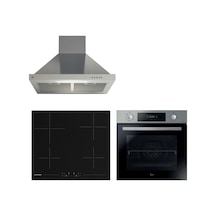Hoover Madrid HO3158IN - HH64CCB - HCH6MXTK Telefon Bağlantılı Elektrikli Vitroseramik Inox Ankastre Set