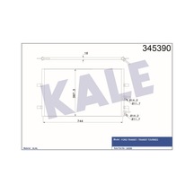 KALE OTO Radyatör 345390 Klima Radyatörü Transit Tourneo 06- Transit 06- 839X391X16