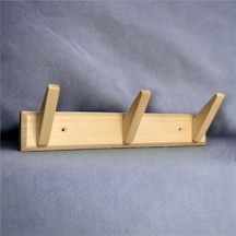 Tek-iş Masif Ahşap Portmanto Duvar Askısı Üçlü 3'lü Ahşap Duvar Askısı Ahşap