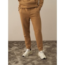 Xint Camel Pamuk Dokulu Regular Fit Sweat Pantolon 380149