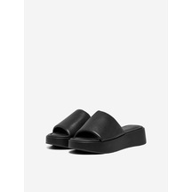 Only Minimalist Platform Terlik - Günlük, Rahat, Şık Kadın Ayakkabısı Siyah