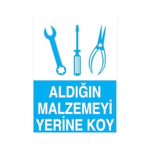 Arızalı Takım Ve Malzeme Kullanma Uyarı Tabelası - 70x100 Foreks - Atm16