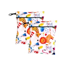 Yorni 2 Adet, 30 X 35 Cm, Jungle Desen, Sıvı Geçirmeyen Çok Amaçlı Çanta, Ekonomik Set, Yıkanabilir Diğer
