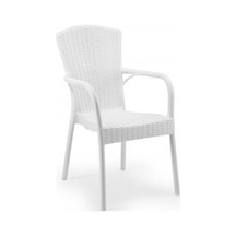 Luna Doğa Rattan Koltuk 4 Adet Beyaz