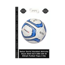 Delux Serisi Hareket Aktivite Oyun Aleti Elt-280-104 El Dikişli Futbol Topu 4 No Çok Renkli