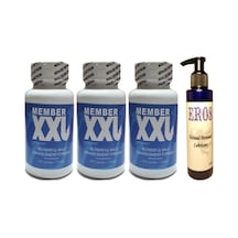 Member Xxl Erkeklere Özel 60li 3 Adet Eros Natural Personal Lubricant 125ml Lubricant Jel
