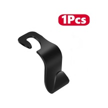 4 Adet Çanta Kancaları Araba Klipleri Ön Koltuk Kafalık Gri Siyah