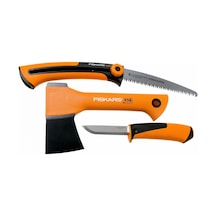 Fiskars X5 Balta, Testere ve Bıçaklı Kamp Seti