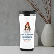 Kendime Kahve Yaptım Isme Özel Termos Mug