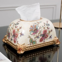 E-avrupa Tarzı Oturma Odası Sehpa Basit Çizim Kağit Kutu Ev Amerikan Hafif Lüks Seramik Ekmek Doku Kutusu Dekorasyon