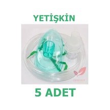 Nebulizatör Solunum Maskesi Yetişkin Nebül Maske 5 Adet