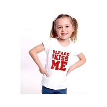 Tshirthane Don't Kiss Me Baskılı Çocuk Tshirt 001