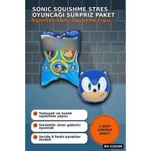 Sonic Figür Squishme Stres Oyuncağı Sürpriz Paket - 1 Adet Rastgele Model Bx-316288