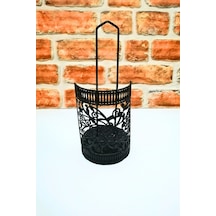 Metal Siyah Kağıt Havluluk - Rulo Peçetelik-mod2 Siyah