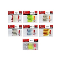 Captain 3569 Style Soft 8cm 5.5gr Silikon Yem 5'li Paket