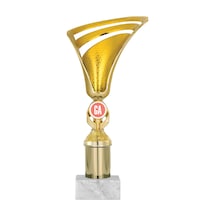 Odak Kupa - Genel Kupalar - Gn-030 B - 28 Cm Altın - Beyaz