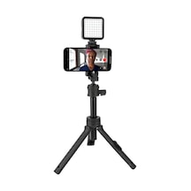 F3 Mini Tripod & Selfie Çubuğu 2 Si 1 Arada, Bluetooth Uzaktan Kumanda, 75 Cm Uzayabilen, 2,5 Kg Taşıma Kapasiteli, Telefon & Kamera Uyumlu Belirtilmemiş