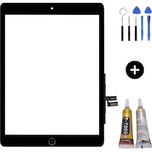 Apple Uyumlu iPad 9.nesil A2602-a2603-a2604-a2605 Hk Home Tuşlu Dokunmatik Siyah + Montaj Seti
