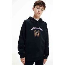Tshirthane Metallica Skull Metal Rock Music Baskılı Unisex Çocuk Sweatshirt